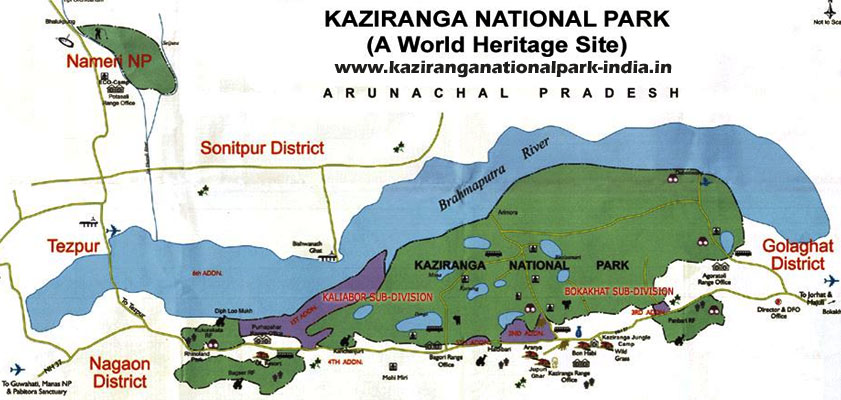 kaziranga-map